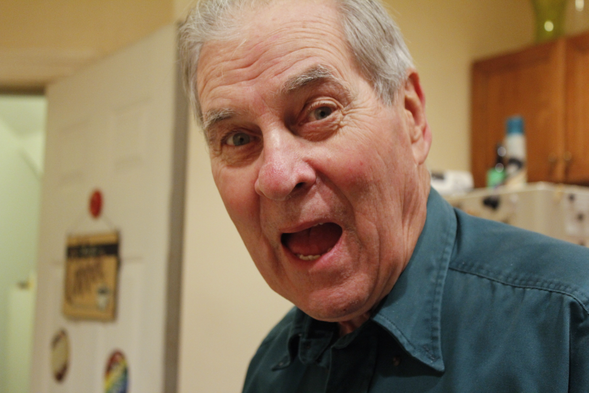 Grandpa posing for the camera